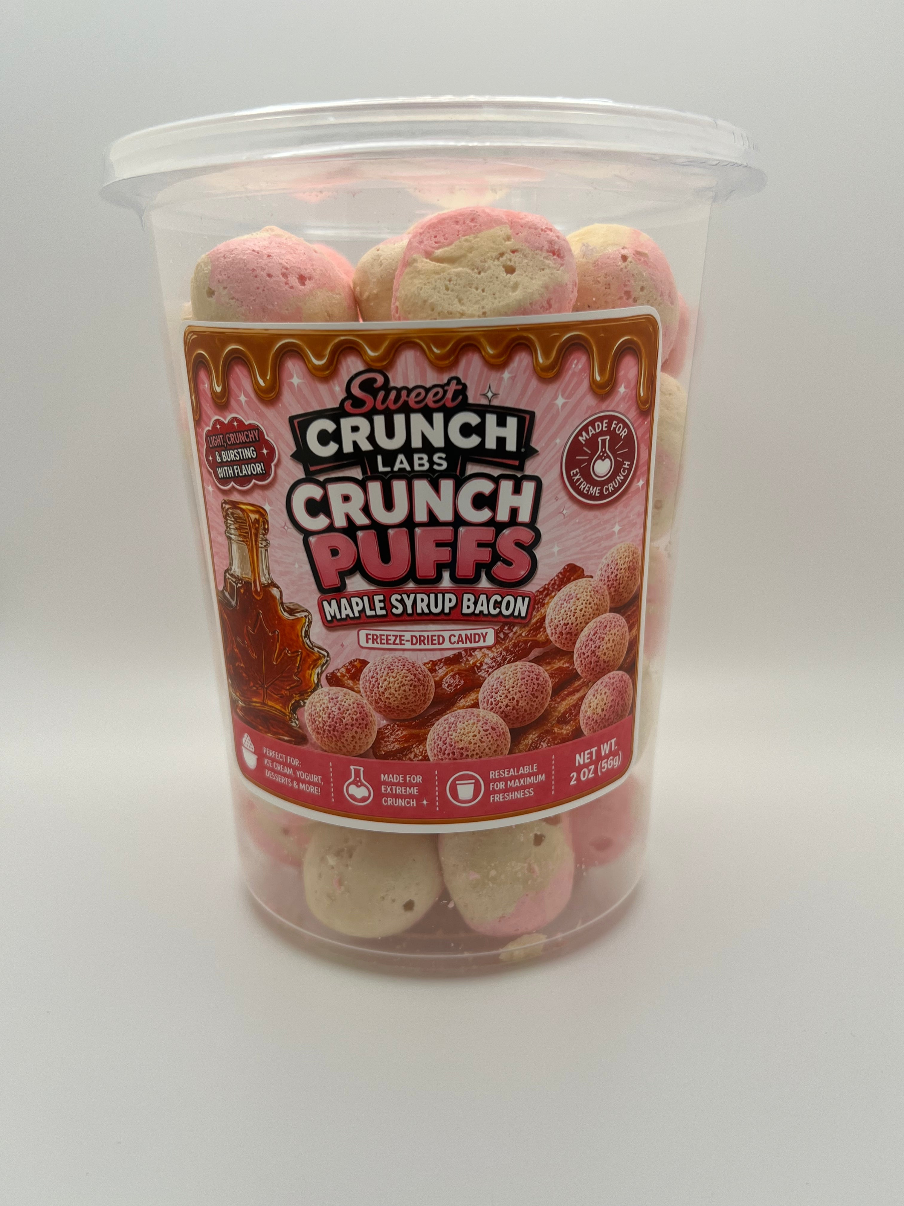 Crunch Puffs – Maple Syrup Bacon (Freeze-Dried Candy)