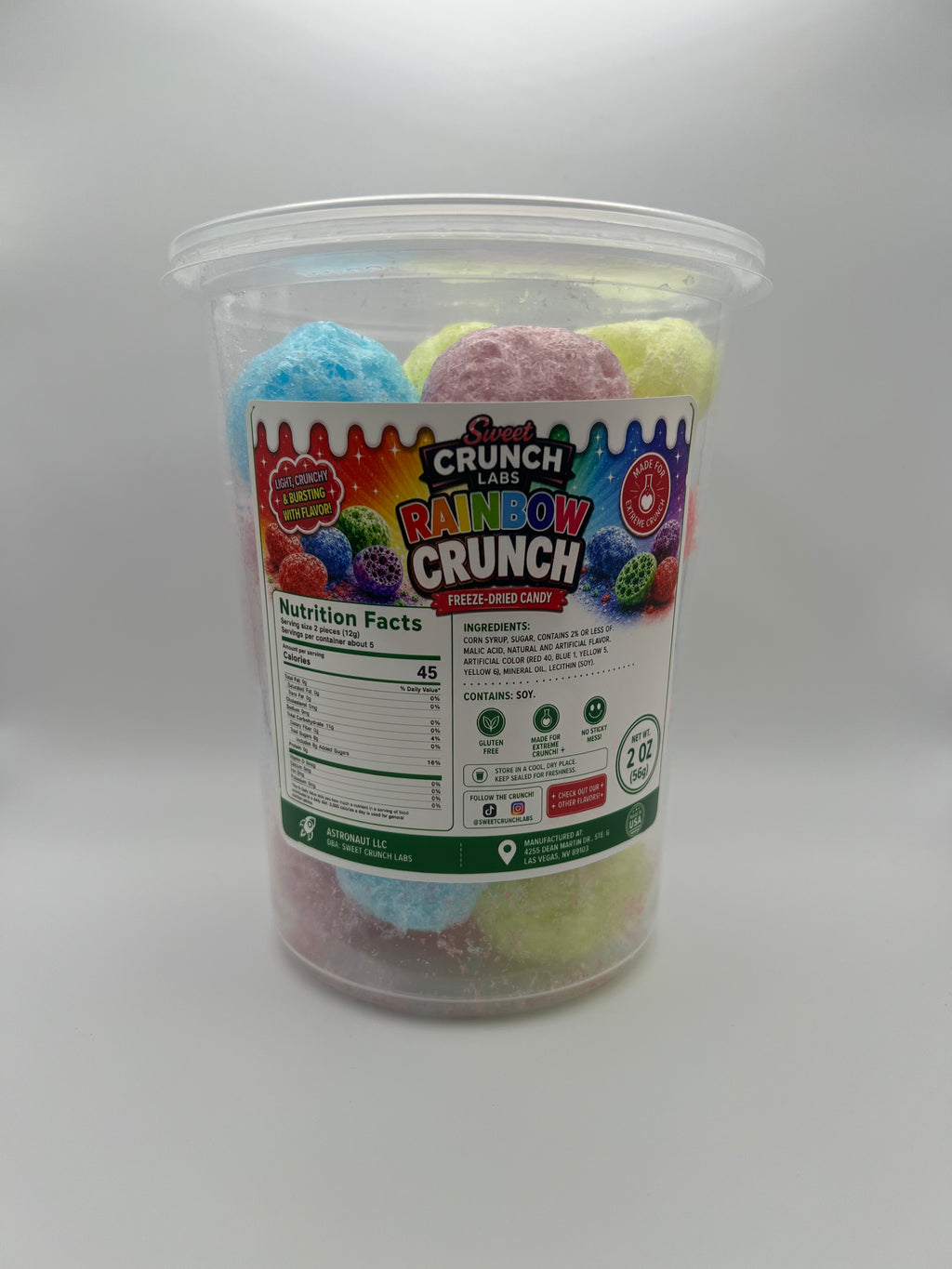 Rainbow Crunch Freeze-Dried Fruity Candy