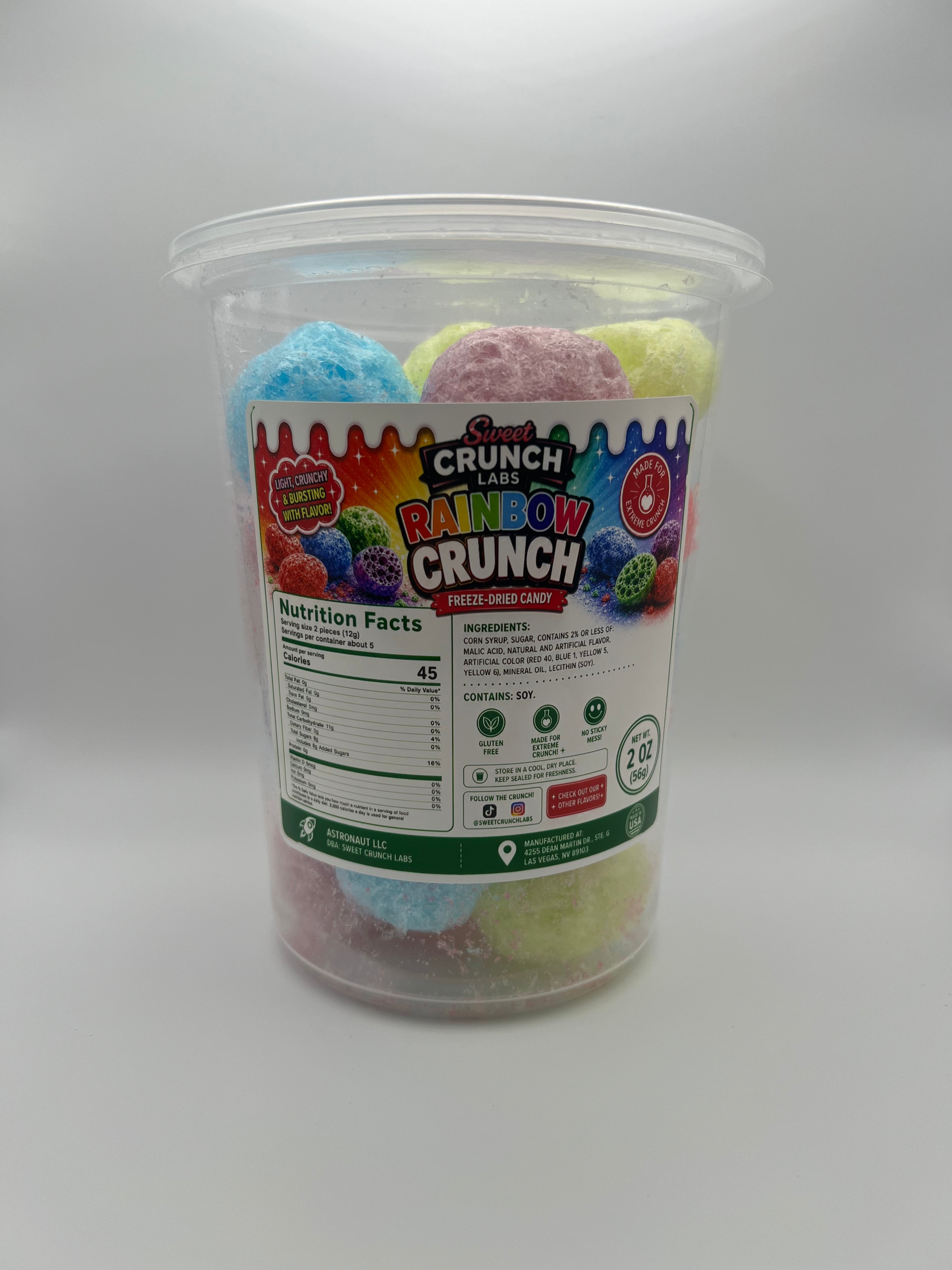 Rainbow Crunch Freeze-Dried Fruity Candy
