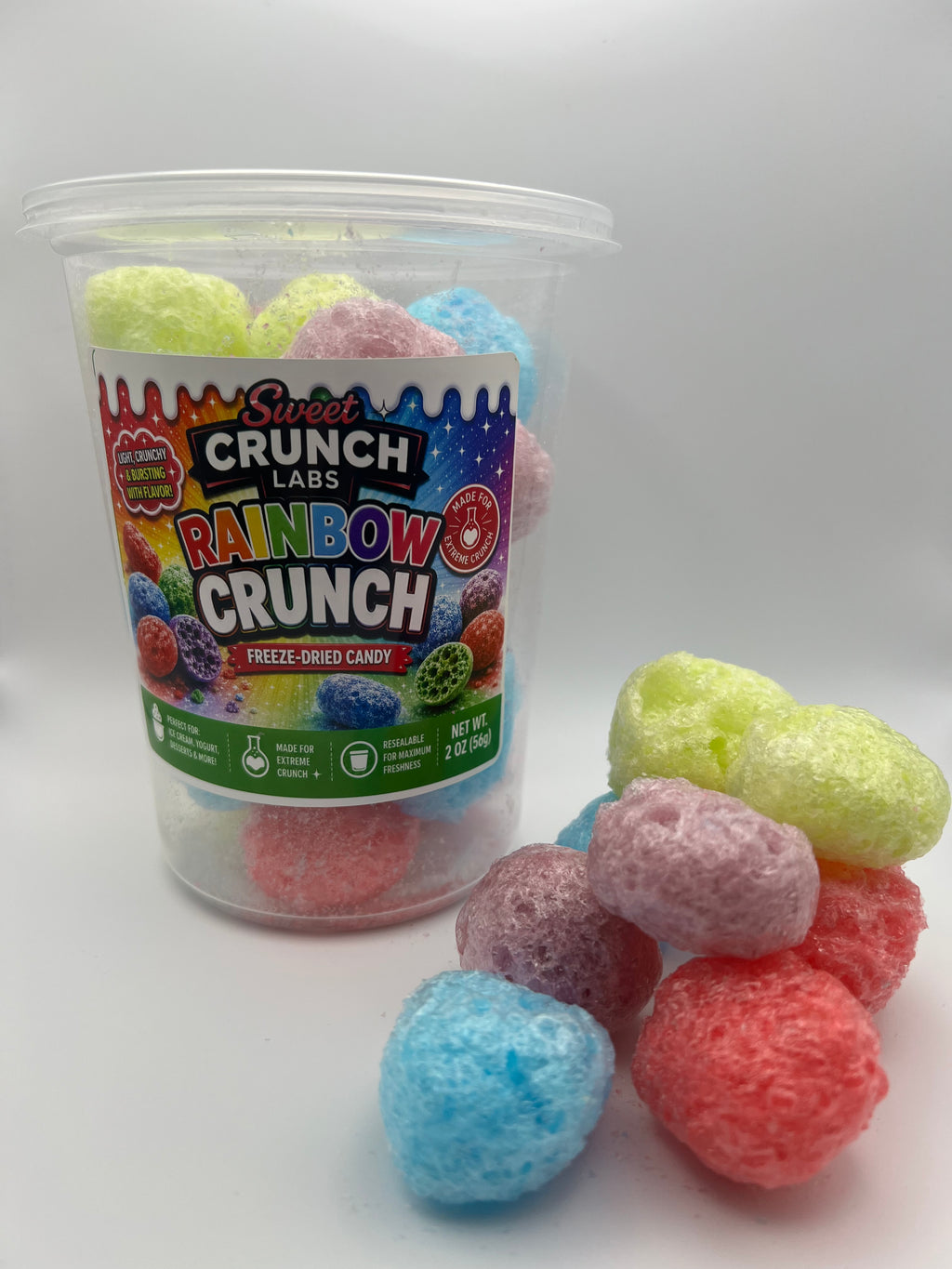 Rainbow Crunch Freeze-Dried Fruity Candy