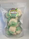 Green Apple Crunch Puffs – Freeze-Dried Candy