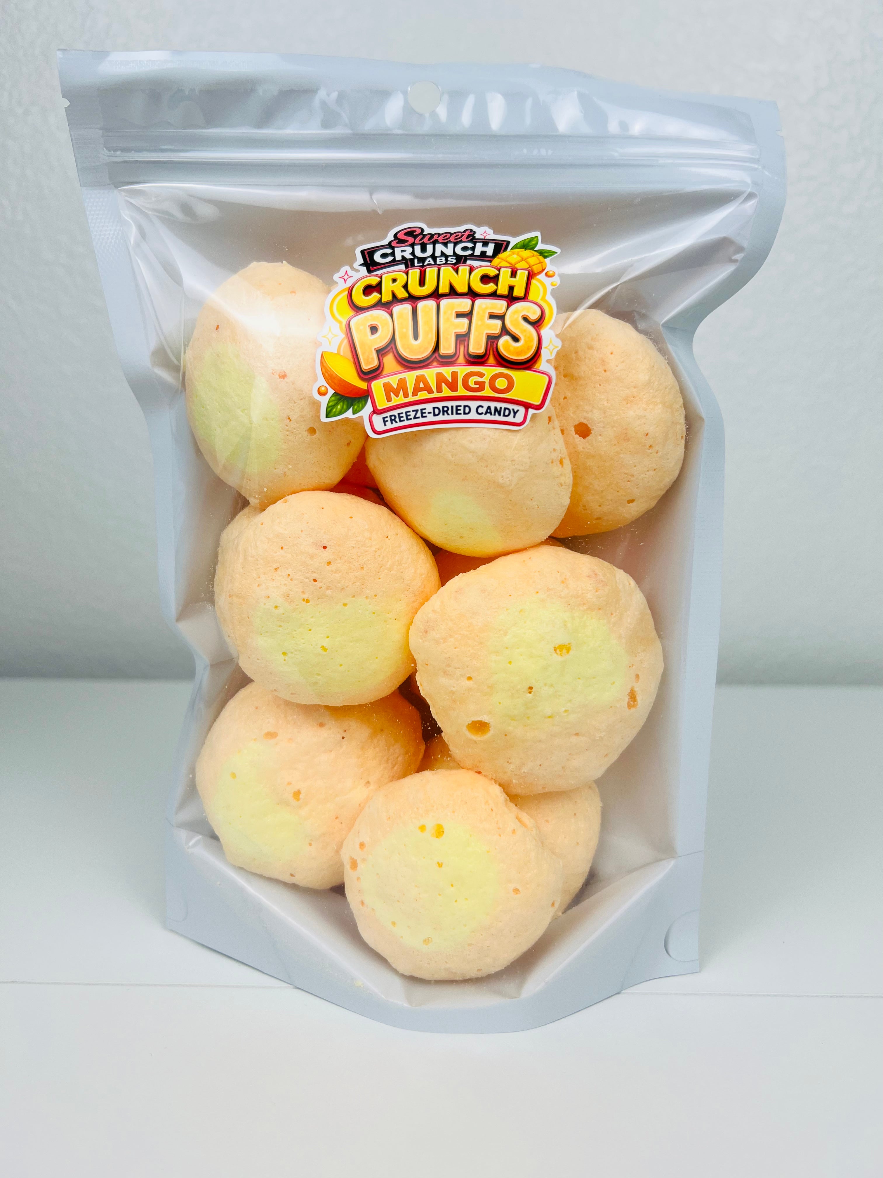 Mango Crunch Puffs – Freeze-Dried Candy