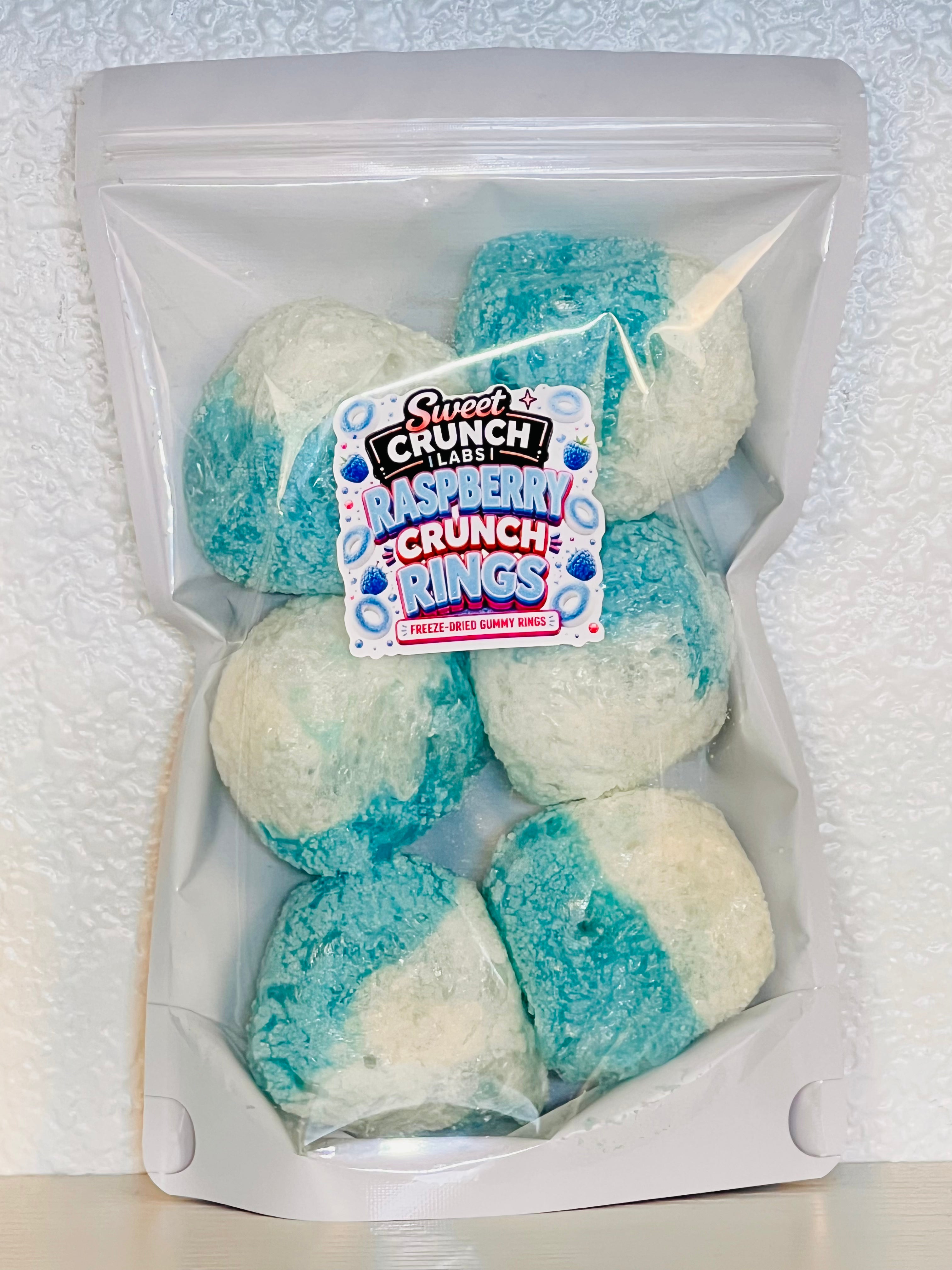 Raspberry Crunch Rings Freeze Dried Gummies