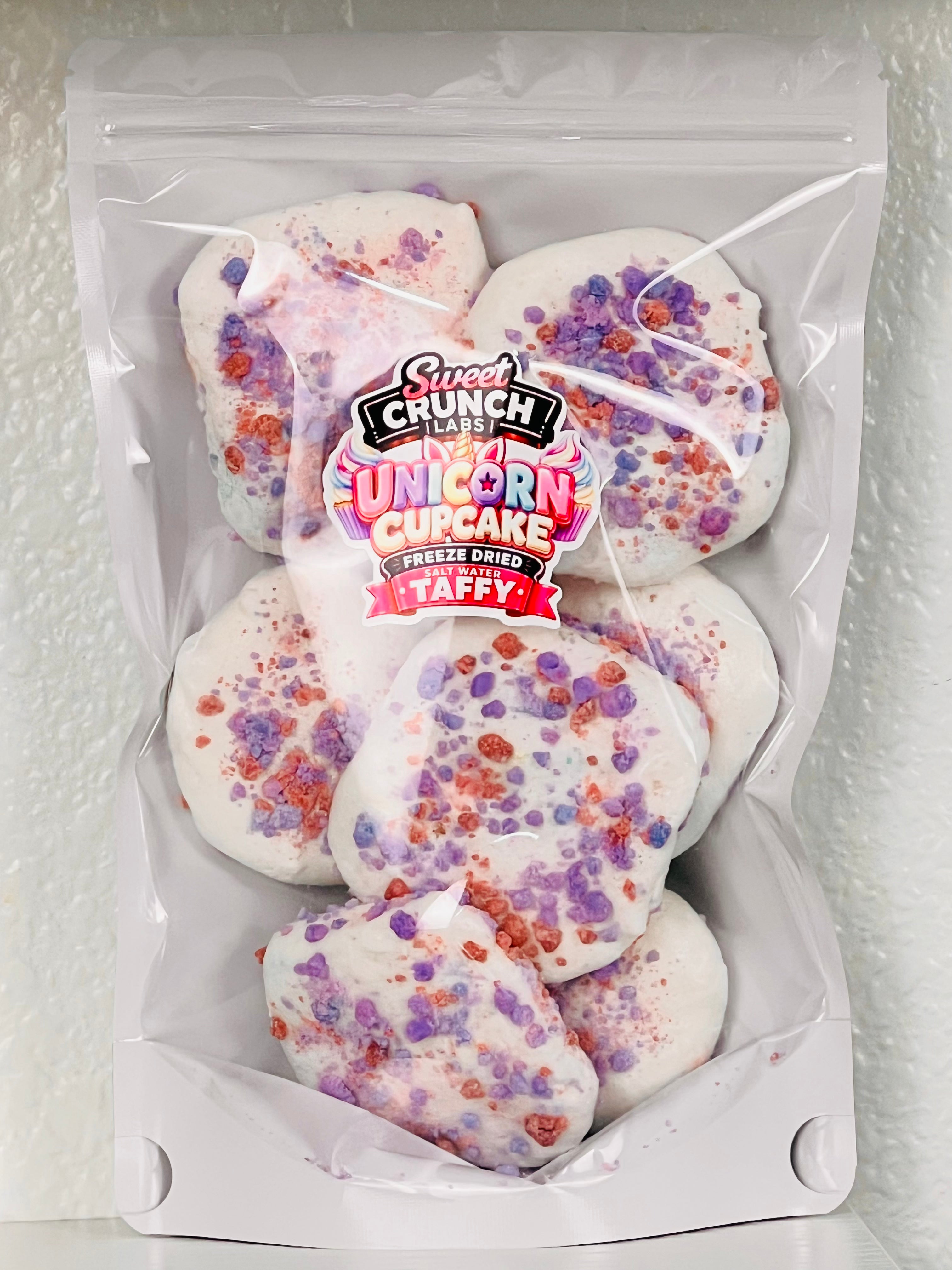 Unicorn Cupcake Freeze Dried Salt Water Taffy